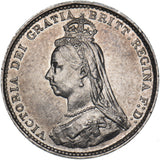 1887 Threepence - Victoria British Silver Coin - Very Nice