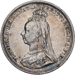 1891 Threepence - Victoria British Silver Coin - Nice