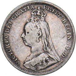 1893 Threepence (Jubilee Head) - Victoria British Silver Coin