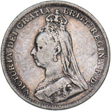 1893 Threepence (Jubilee Head) - Victoria British Silver Coin