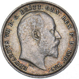 1903 Threepence - Edward VII British Silver Coin - Nice