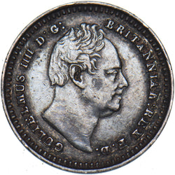 1834 Threehalfpence - William IV British Silver Coin - Very Nice