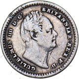 1834 Threehalfpence - William IV British Silver Coin
