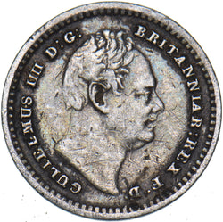1834 Threehalfpence - William IV British Silver Coin - Nice
