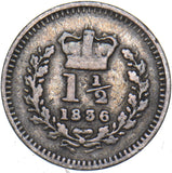 1836 Threehalfpence - William IV British Silver Coin