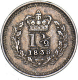 1838 Threehalfpence - Victoria British Silver Coin - Nice