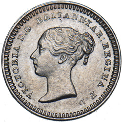 1843 Threehalfpence (43 Over 34) - Victoria British Silver Coin - Superb