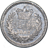 1862 Threehalfpence - Victoria British Silver Coin