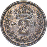 1931 Maundy Twopence - George V British Silver Coin - Very Nice