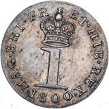 1800 Maundy Penny - George III British Silver Coin - Superb