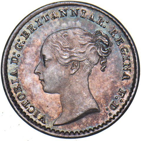 1867 Maundy Penny - Victoria British Silver Coin - Superb