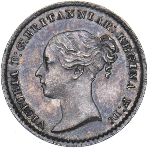 1869 Maundy Penny - Victoria British Silver Coin - Superb