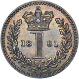 1881 Maundy Penny - Victoria British Silver Coin - Superb