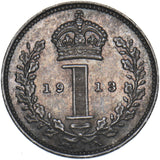 1913 Maundy Penny - George V British Silver Coin - Superb