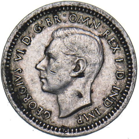 1943 Maundy Penny - George VI British Silver Coin - Nice