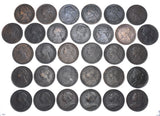 1860 - 1901 Farthings Lot (31 Coins) - Victoria British Bronze Coins