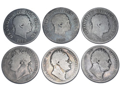 1818 - 1834 Halfcrowns Lot (6 Coins) - British Silver Coins