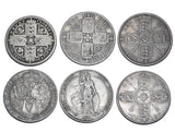 1849 - 1916 Florins Lot (6 Coins) - British Silver Coins - All Different Types
