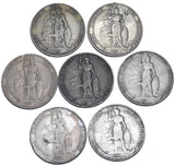 1902 - 1910 Florins Lot (7 Coins) - Edward VII British Silver Coins