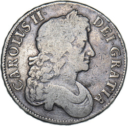 1677 Crown - Charles II British Silver Coin