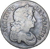 1677 Crown - Charles II British Silver Coin