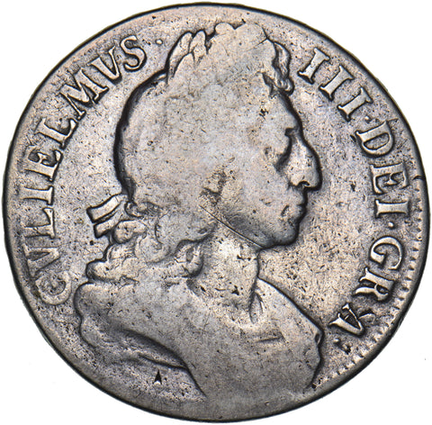 1696 Crown - William III British Silver Coin