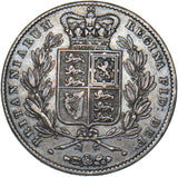 1844 Crown - Victoria British Silver Coin - Nice