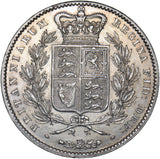 1845 Crown - Victoria British Silver Coin - Very Nice