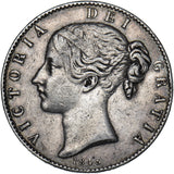 1845 Crown - Victoria British Silver Coin - Nice