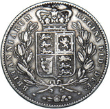 1847 Crown - Victoria British Silver Coin - Nice