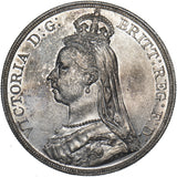 1887 Crown - Victoria British Silver Coin