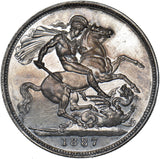 1887 Crown - Victoria British Silver Coin