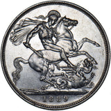 1889 Crown - Victoria British Silver Coin - Nice