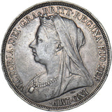 1897 LXI Crown - Victoria British Silver Coin - Nice