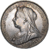 1900 LXIV Crown - Victoria British Silver Coin - Very Nice