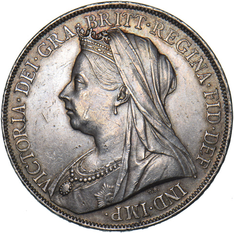 1900 LXIV Crown - Victoria British Silver Coin - Very Nice