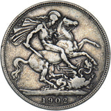 1902 Crown - Edward VII British Silver Coin