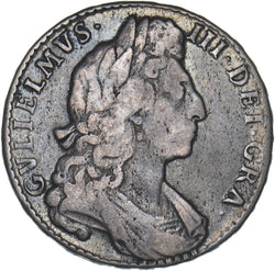 1697 Halfcrown - William III British Silver Coin - Nice