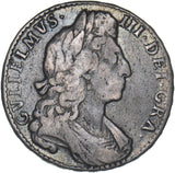 1697 Halfcrown - William III British Silver Coin - Nice