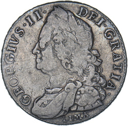 1746 LIMA Halfcrown - George II British Silver Coin - Nice