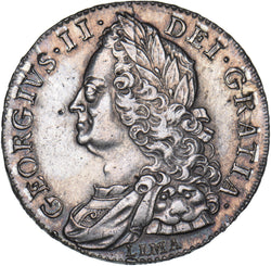 1746 LIMA Halfcrown - George II British Silver Coin - Very Nice