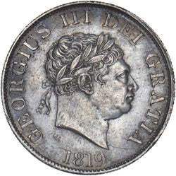 1819 Halfcrown - George III British Silver Coin - Very Nice