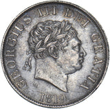 1819 Halfcrown - George III British Silver Coin - Very Nice