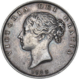 1845 Halfcrown - Victoria British Silver Coin - Nice