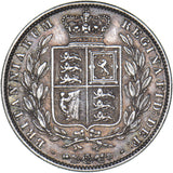 1845 Halfcrown - Victoria British Silver Coin - Nice