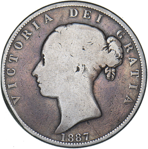 1887 Halfcrown (Young Head) - Victoria British Silver Coin