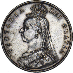 1887 Halfcrown - Victoria British Silver Coin - Nice