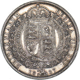 1887 Halfcrown - Victoria British Silver Coin - Nice