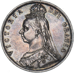1887 Halfcrown - Victoria British Silver Coin - Very Nice