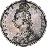 1887 Halfcrown - Victoria British Silver Coin - Very Nice